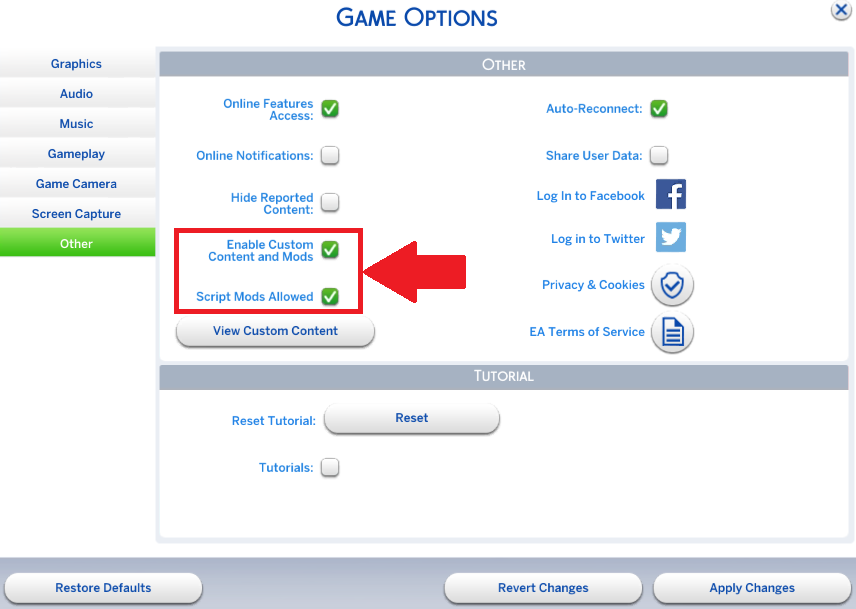 sims 4 latest update disabled mods cant enable script mods